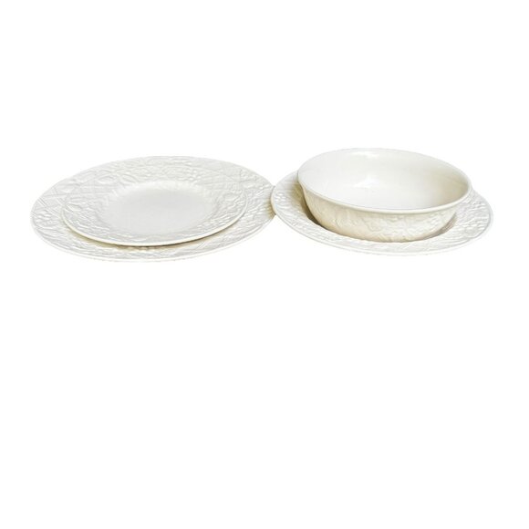 Mikasa English Countryside 4-Piece Place Setting DP900 NOS Plates Bowls Vintage - Picture 3 of 14